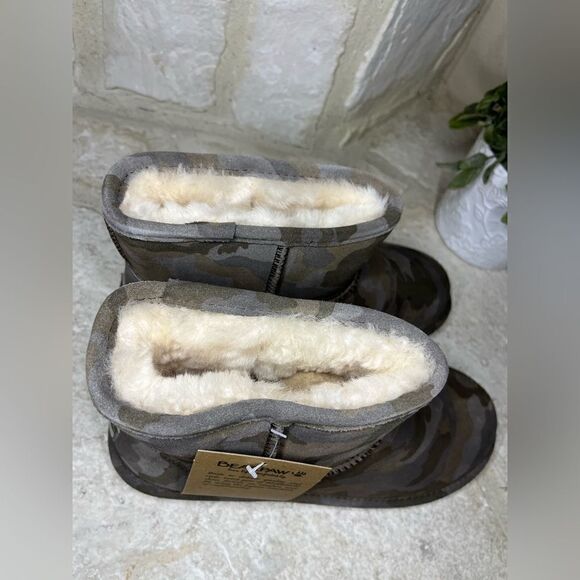 Bearpaw Aleesa Exotic green camouflage boots sz 11 - Picture 6 of 10